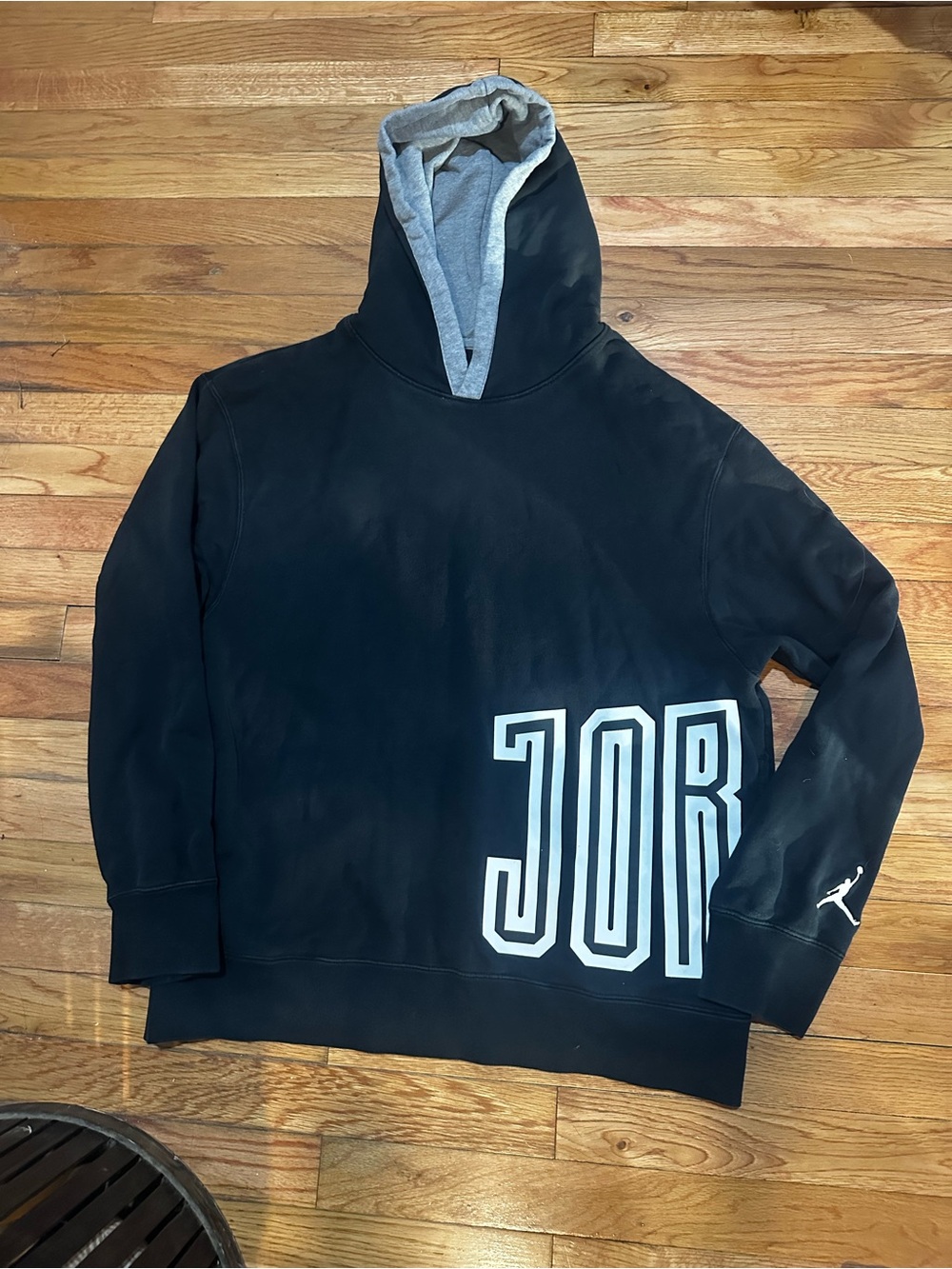 Air Jordan Black Fleece Hoodie Jumpman Pullover Large